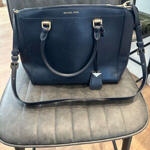 Michael Kors Dark Blue Satchel